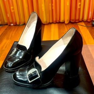 Emilio Pucci, made in Italy, pre owned, high heel shoes, size 38 ( 7.5 US)